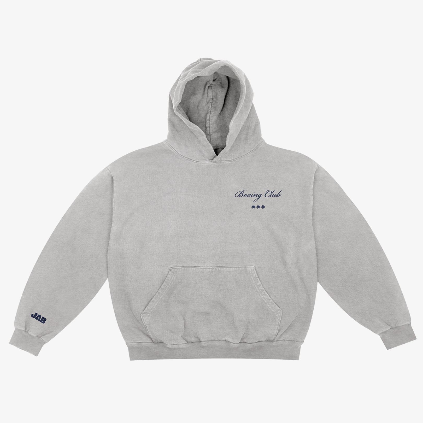 Boxing Club Hoodie - Heather Grey - JAB Boxing Store