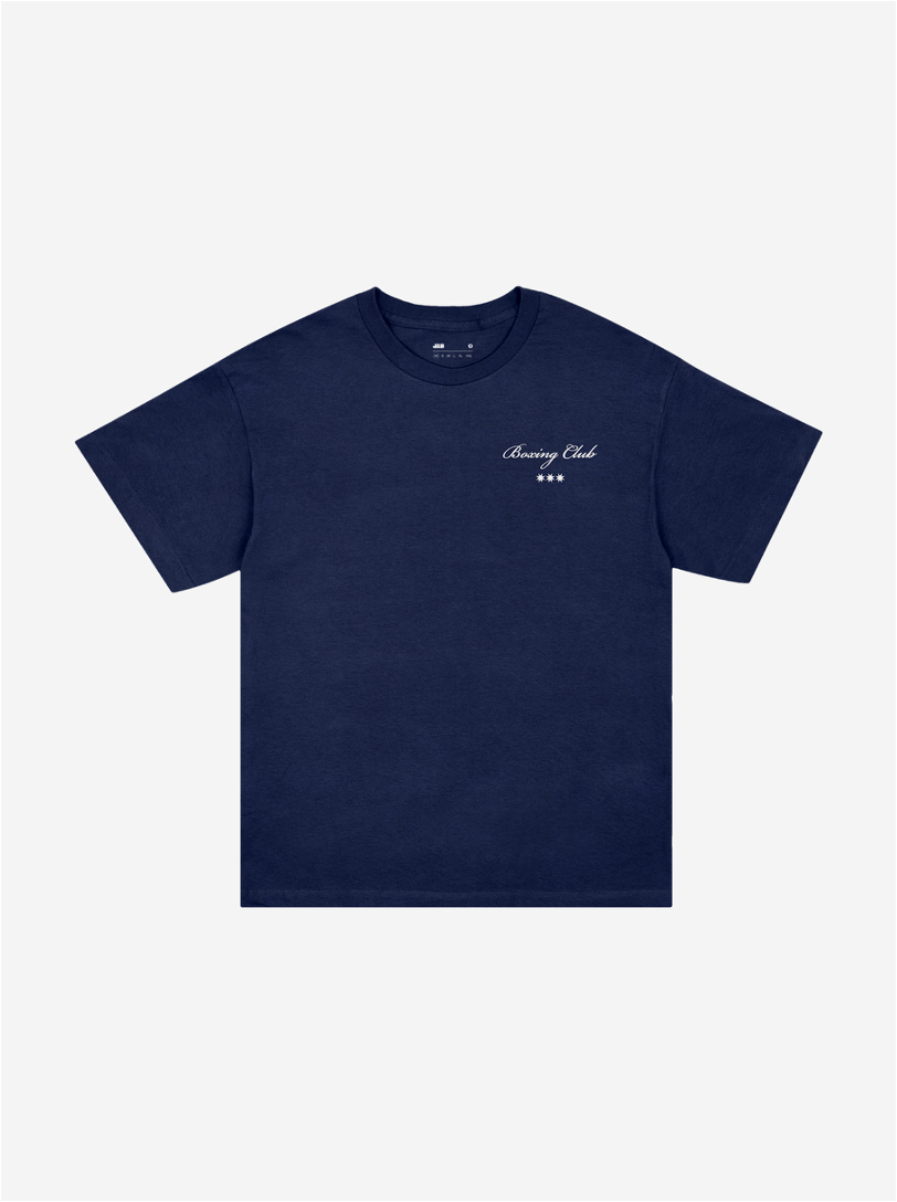 Boxing Club Tee - True Navy - JAB Boxing Store
