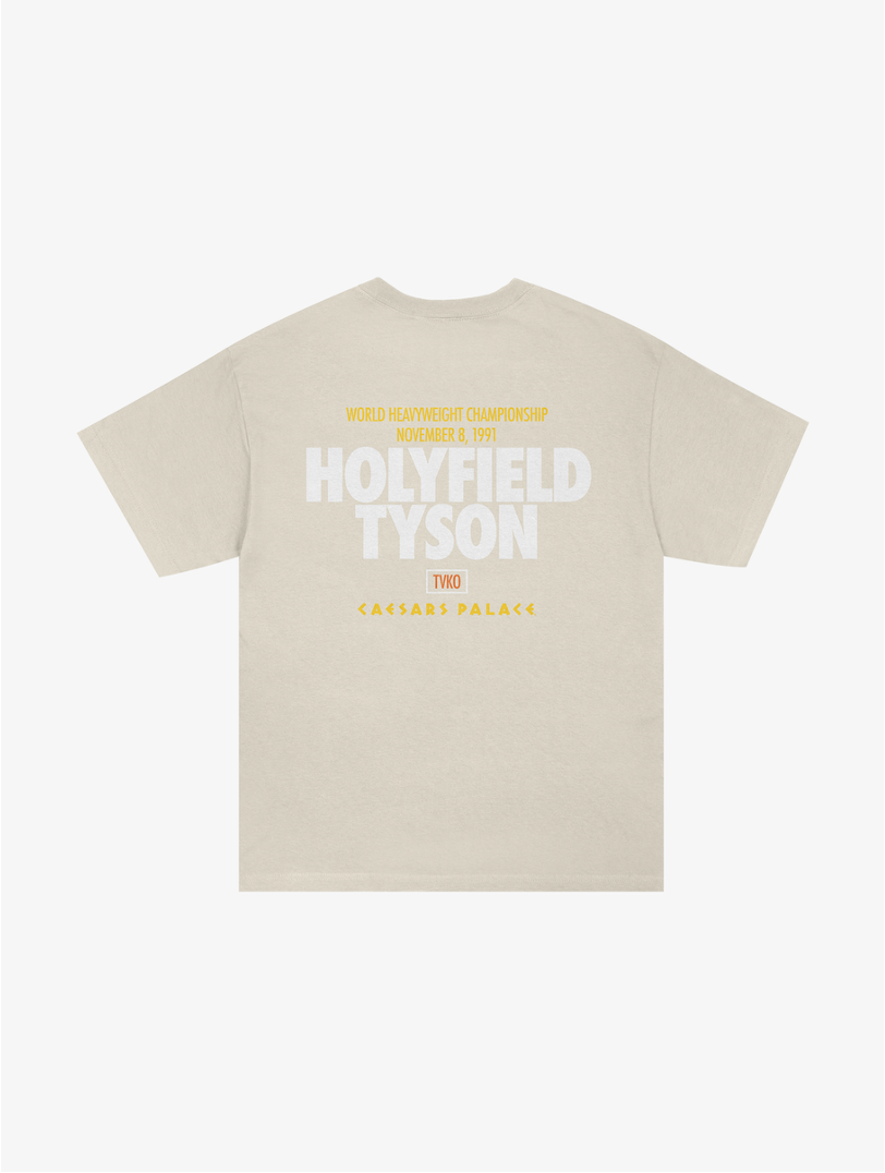 Tyson Holyfield Tee - Off White - JAB Boxing Store