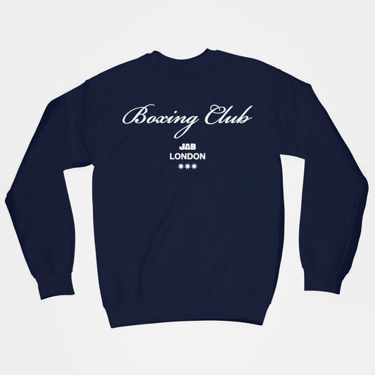 Boxing Club Sweatshirt (Navy) - JAB Boxing Store