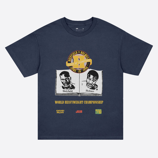 Holyfield Holmes Tee (Navy) - JAB Boxing Store