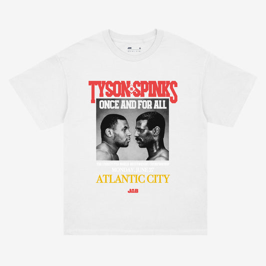 Tyson Spinks Tee (White) - JAB Boxing Store